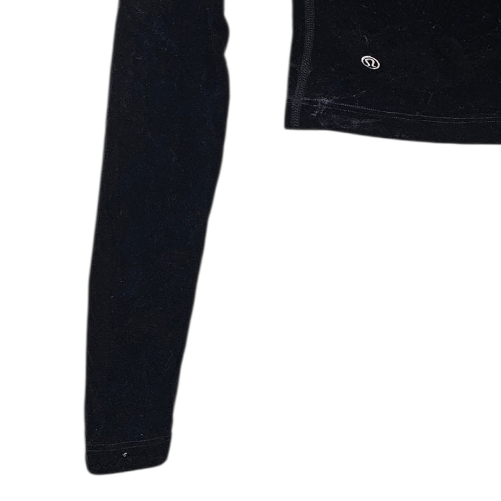 NWT Lululemon All Aligned Mock Neck Long Sleeve Shirt *Crushed Velvet Size 2 - Picture 4 of 6